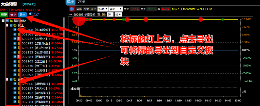 图片[7]-【大红球预警版】V3.0 通达信版面文件、插件、精选+自定义板块监控，盘中监控资金与大单